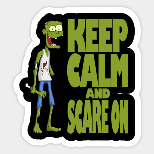 Halloween - Keep calm and scare on Sticker